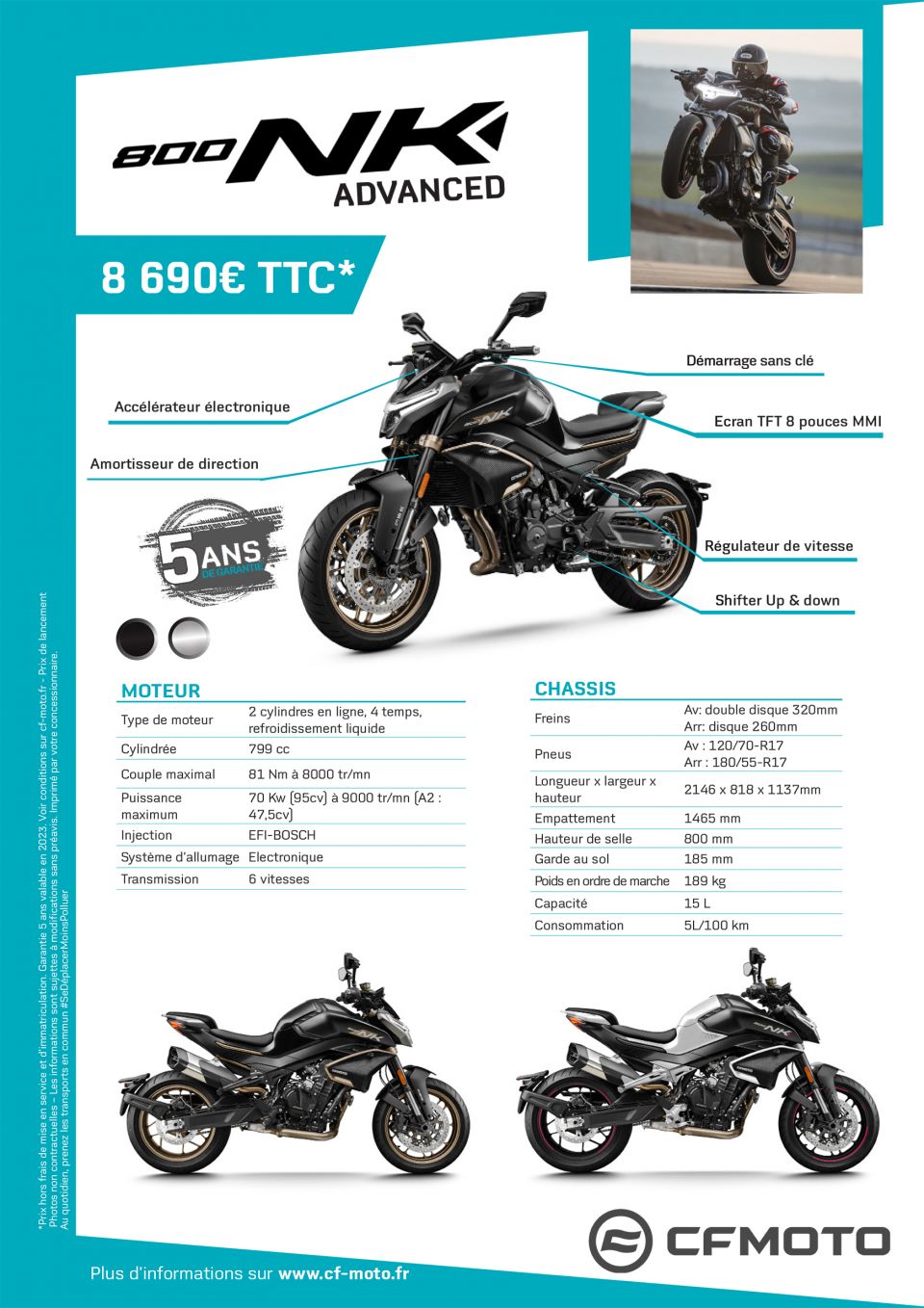 CF MOTO 800 NK Advance 5